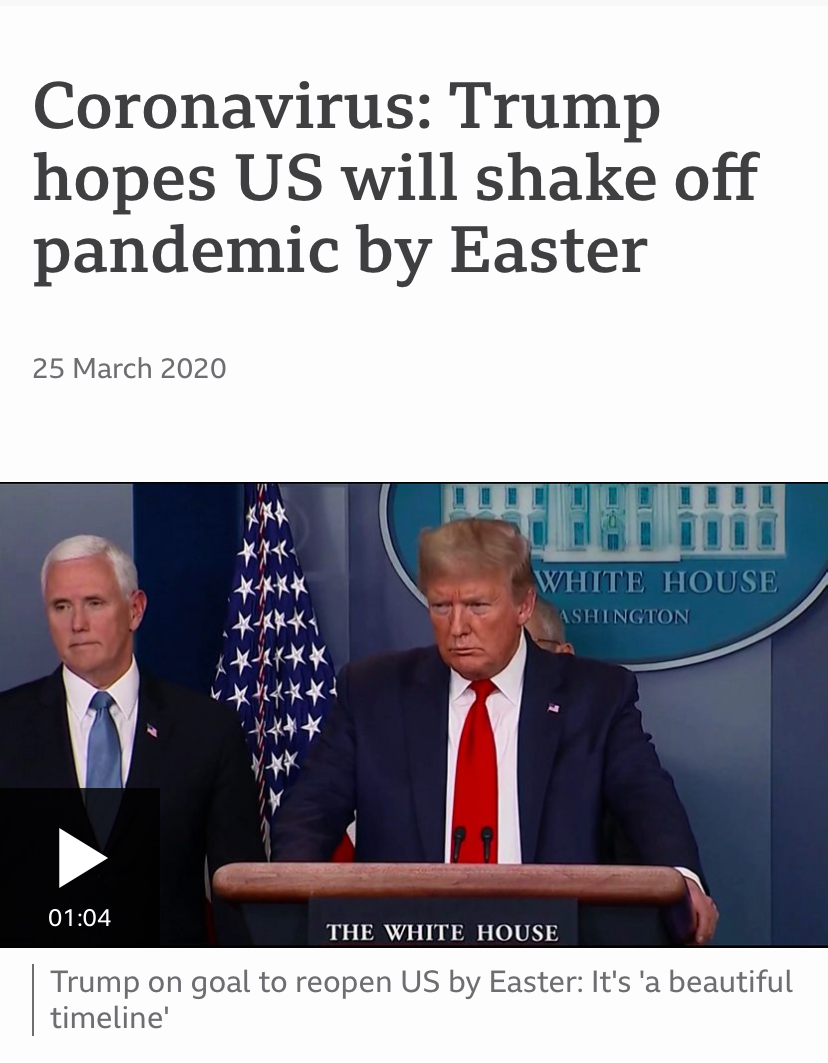 Trump Covid-19 Over by Easter Blank Meme Template