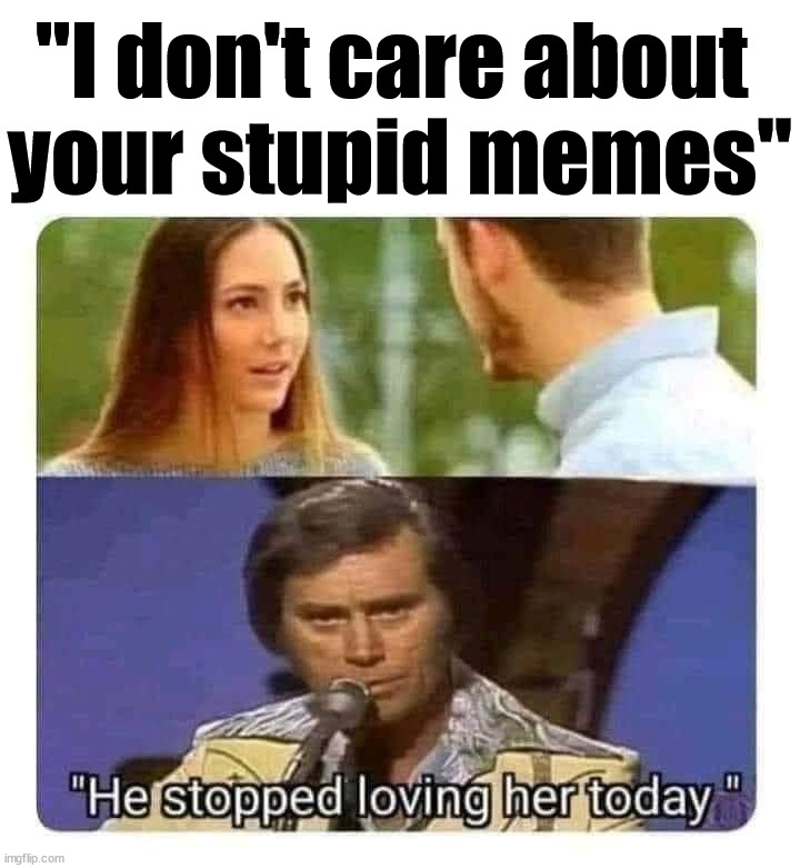 "I don't care about 
your stupid memes" | image tagged in who_am_i | made w/ Imgflip meme maker