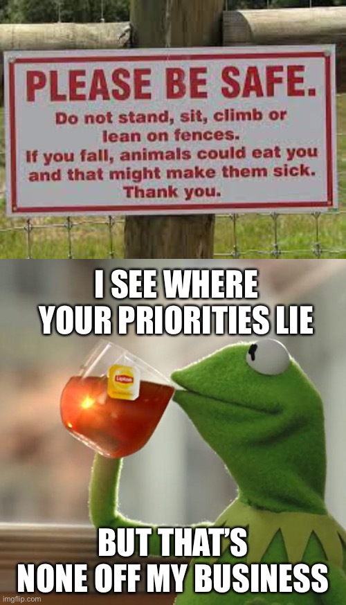 I SEE WHERE YOUR PRIORITIES LIE; BUT THAT’S NONE OFF MY BUSINESS | image tagged in memes,but that's none of my business | made w/ Imgflip meme maker