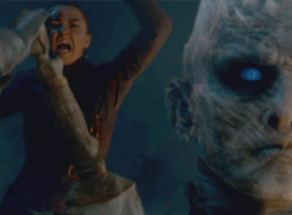 Arya Stark & the Night King Blank Meme Template