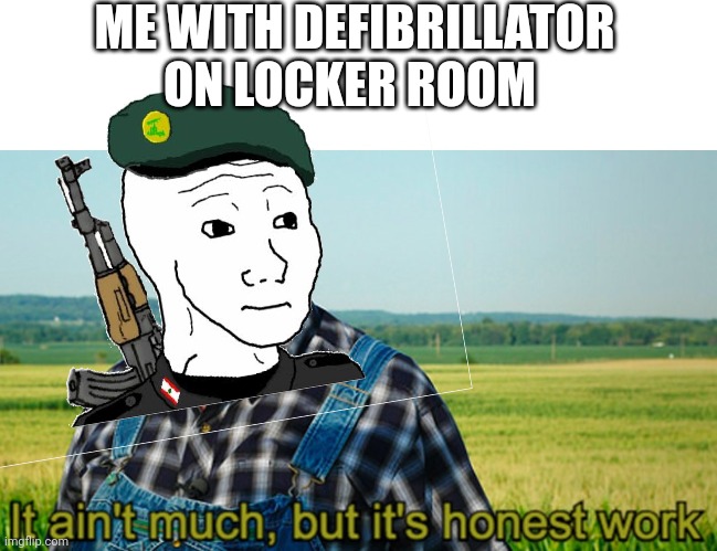 Join my stream battlefield_theGAME find it on my profile or DEEP on the stream tab | ME WITH DEFIBRILLATOR ON LOCKER ROOM | image tagged in battlefield 4,bf4,battlefield_thegame | made w/ Imgflip meme maker