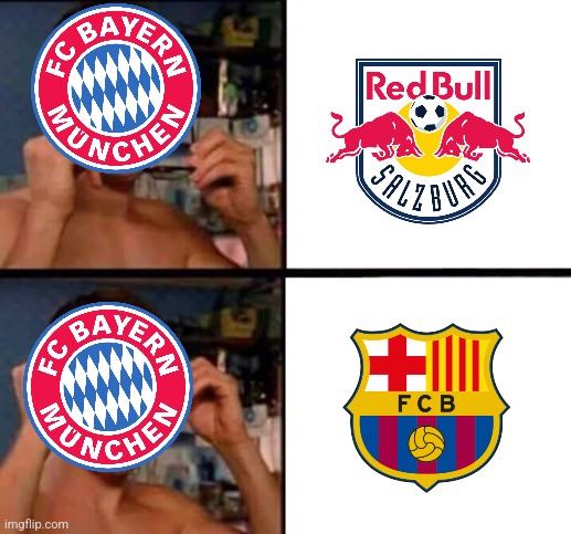 Bayern 7-1 Salzburg (8-2 on aggregate) | image tagged in peter parker's glasses,bayern munich,salzburg,champions league,futbol,memes | made w/ Imgflip meme maker
