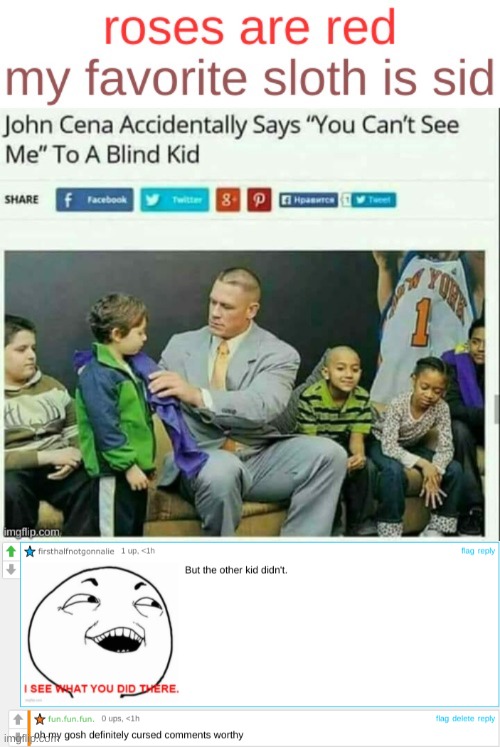 firsthalfnotgonnalie is a menace | image tagged in cursed comments | made w/ Imgflip meme maker