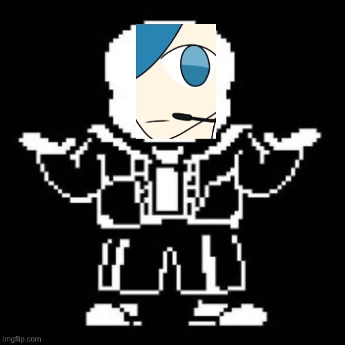Add a face to sans | image tagged in add a face to sans | made w/ Imgflip meme maker