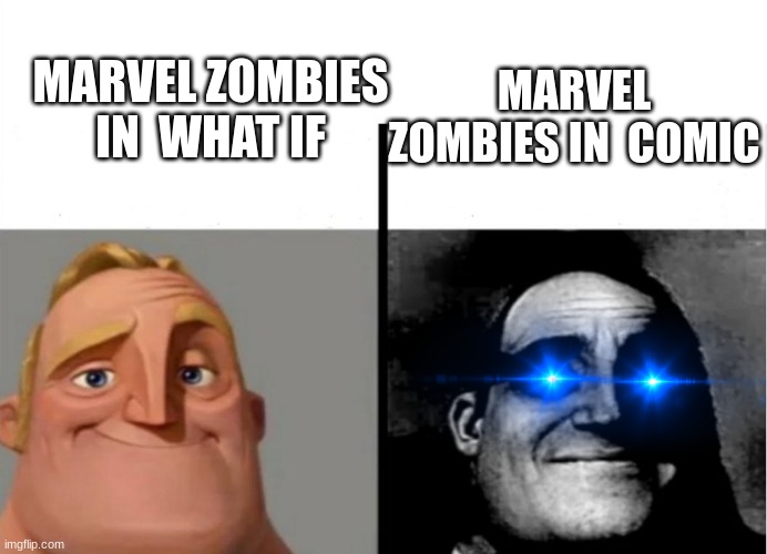 Teacher's Copy | MARVEL ZOMBIES IN  WHAT IF; MARVEL ZOMBIES IN  COMIC | image tagged in teacher's copy | made w/ Imgflip meme maker