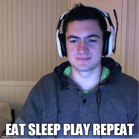 EAT SLEEP PLAY REPEAT | made w/ Imgflip meme maker