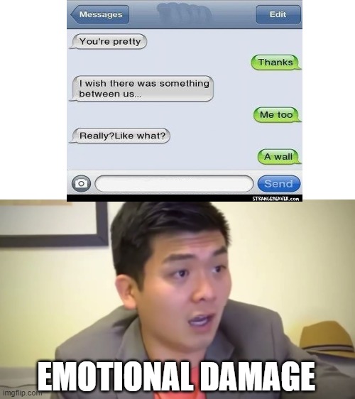 oof | EMOTIONAL DAMAGE | image tagged in emotional damage | made w/ Imgflip meme maker