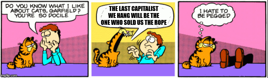 spicy | THE LAST CAPITALIST WE HANG WILL BE THE ONE WHO SOLD US THE ROPE | made w/ Imgflip meme maker