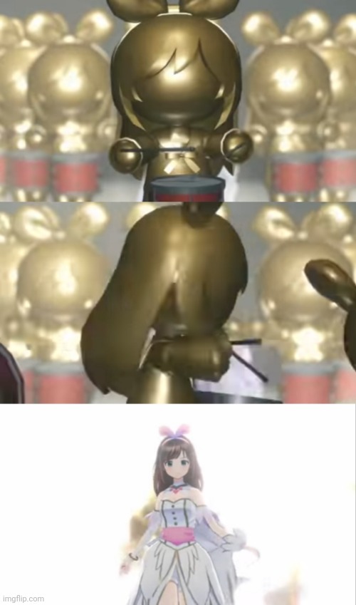 High Quality Kizuna AI Entrance Blank Meme Template