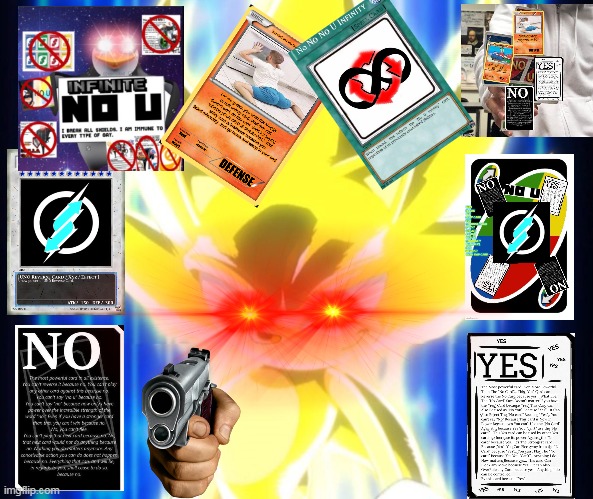 New no u card! | image tagged in ultra mega remastered infinite no u | made w/ Imgflip meme maker