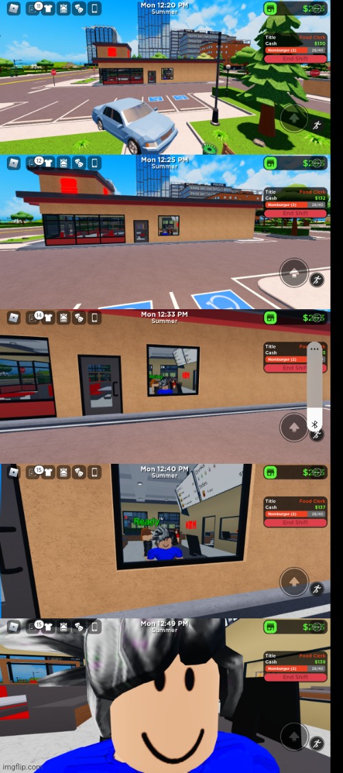 What we do when waiting for the bus at the last period | image tagged in roblox meme | made w/ Imgflip meme maker