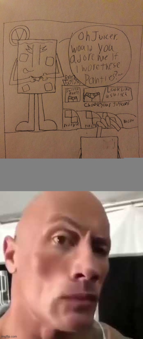 This comic is sussy | image tagged in the rock eyebrows | made w/ Imgflip meme maker
