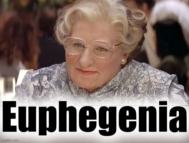 Mrs. Doubtfire | Euphegenia | image tagged in mrs doubtfire | made w/ Imgflip meme maker