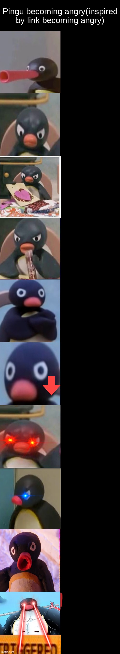 Mr. Incredible Becoming Angry | Pingu becoming angry(inspired by link becoming angry) | image tagged in mr incredible becoming angry | made w/ Imgflip meme maker