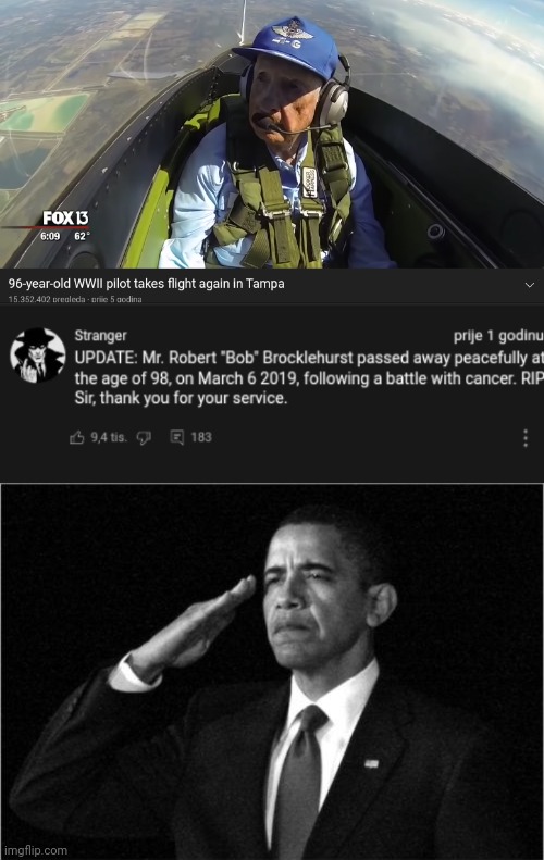 F | image tagged in obama-salute | made w/ Imgflip meme maker