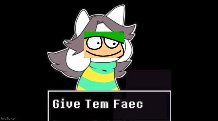 bambi tem | image tagged in give temmie a face | made w/ Imgflip meme maker