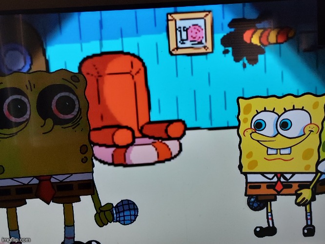 aw hell naw spunky bob in mandeler caterwault | made w/ Imgflip meme maker