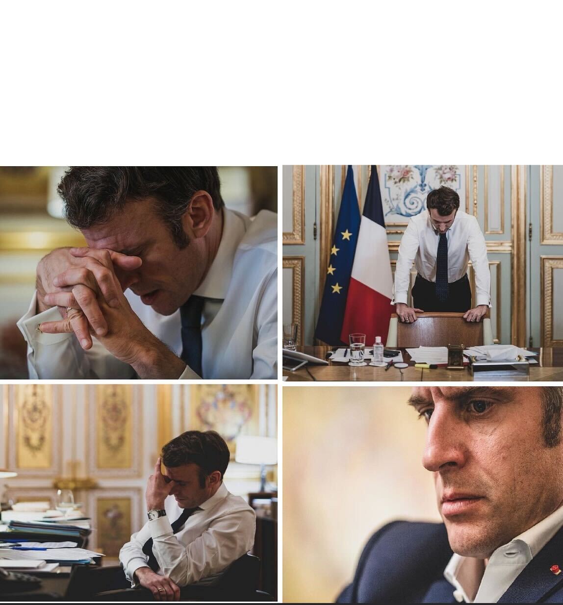 Frustrated Macron Blank Meme Template