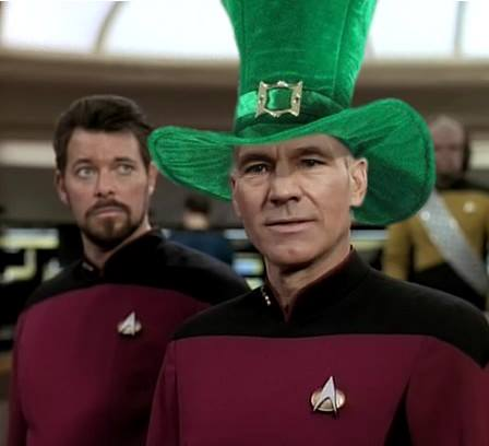 Picard st Patty Blank Meme Template