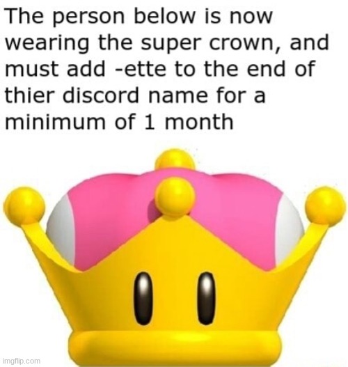 Custom Super Crown effect | image tagged in custom super crown effect | made w/ Imgflip meme maker