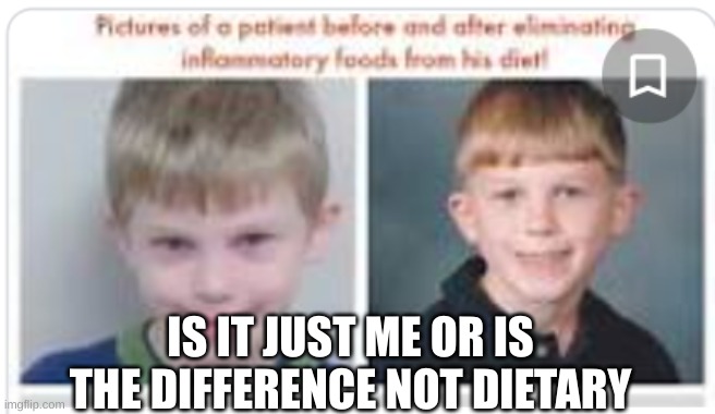 different hair expression and lighting | IS IT JUST ME OR IS THE DIFFERENCE NOT DIETARY | image tagged in insert tags here,so i can submit the image | made w/ Imgflip meme maker