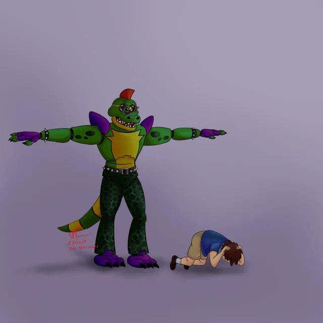 High Quality Montgomery Gator T-Posing Over Gregory Blank Meme Template