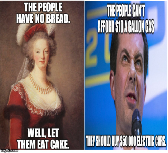 Different century, but just as out of touch | image tagged in marie antoinette,pete buttigieg | made w/ Imgflip meme maker