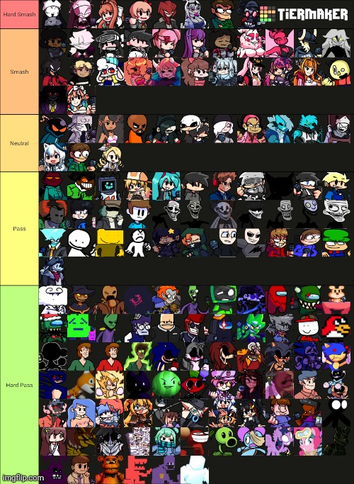 fnf mods smash or pass tierlist because why not lmao