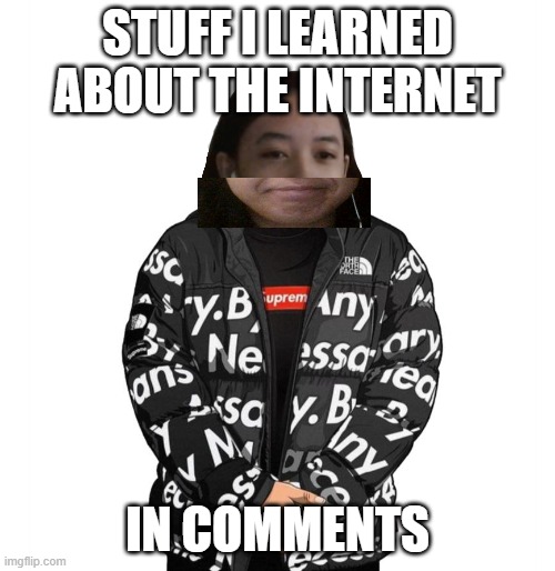 Jemy cursed drip | STUFF I LEARNED ABOUT THE INTERNET; IN COMMENTS | image tagged in jemy cursed drip | made w/ Imgflip meme maker