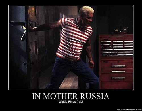 Russian Waldo Blank Meme Template