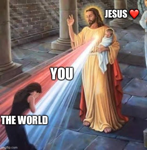 You are truly a blessing. I can't stress it enough | JESUS ❤️; YOU; THE WORLD | image tagged in jesus blessing,wholesome | made w/ Imgflip meme maker