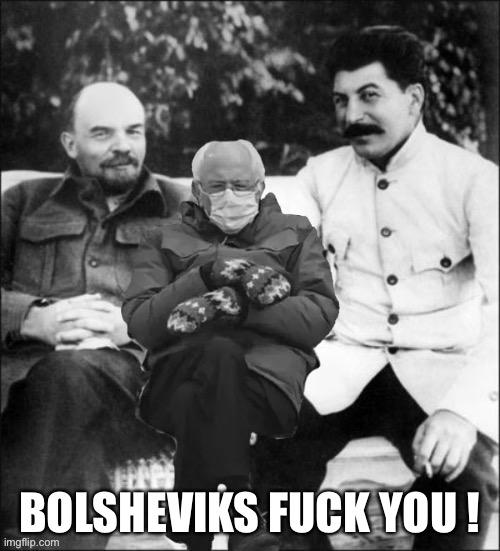 Hard core socialists | BOLSHEVIKS FUCK YOU ! | image tagged in hard core socialists | made w/ Imgflip meme maker