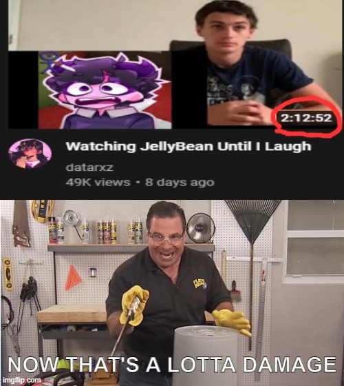 Video by datarxz |  NOW THAT'S A LOTTA DAMAGE | image tagged in phil swift that's a lotta damage flex tape/seal | made w/ Imgflip meme maker