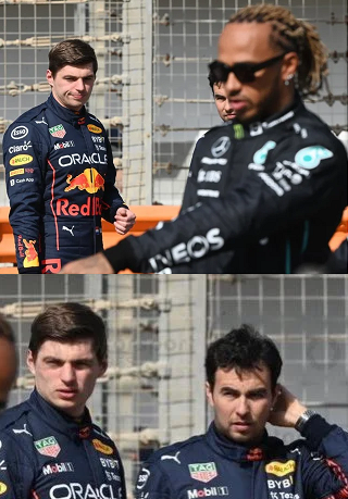 Max & Checo watching Lewis Blank Meme Template