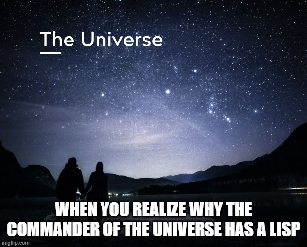 Master of the Universe | WHEN YOU REALIZE WHY THE COMMANDER OF THE UNIVERSE HAS A LISP | image tagged in th,keyword,thufferin thuccotash | made w/ Imgflip meme maker