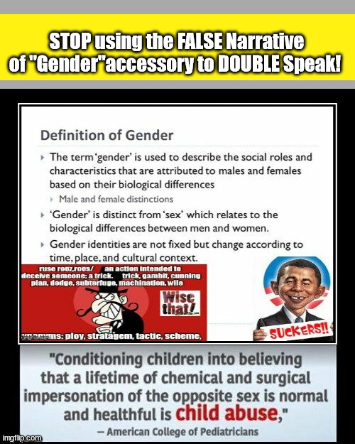 aGender Politics....Culture trampling Politics | STOP using the FALSE Narrative of "Gender"accessory to DOUBLE Speak! | image tagged in heterophobia,heterophobe,homophiliacs,democrats,evil | made w/ Imgflip meme maker