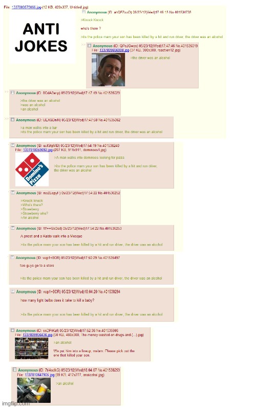 its the police mam your son have been killed in a hit and run the driver was an alcohol | made w/ Imgflip meme maker