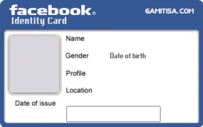 High Quality Facebook Identity Card Blank Meme Template