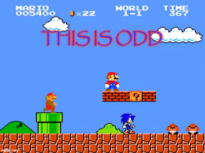 Super Mario bros classic | THIS IS ODD | image tagged in super mario bros classic | made w/ Imgflip meme maker