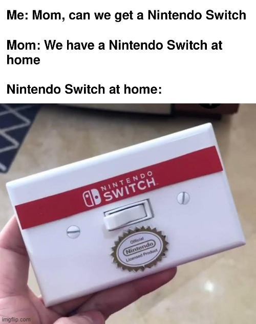 lul | image tagged in nintendo switch | made w/ Imgflip meme maker