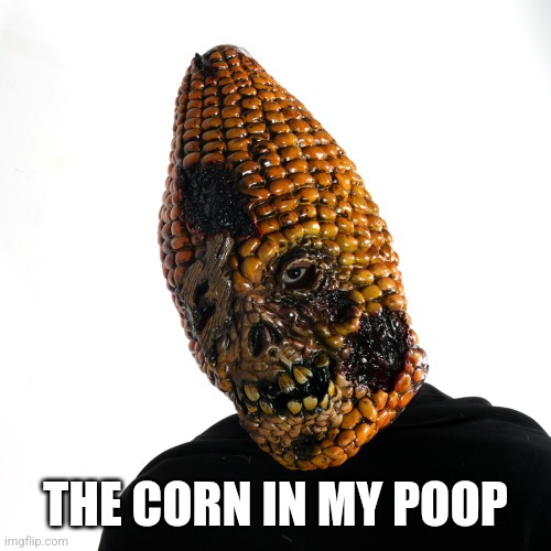 Corn Pewp | THE CORN IN MY POOP | image tagged in corn,korn,pewp | made w/ Imgflip meme maker