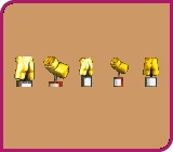 Trophies shaped like cans and ass from RollerCoaster Tycoon Blank Meme Template