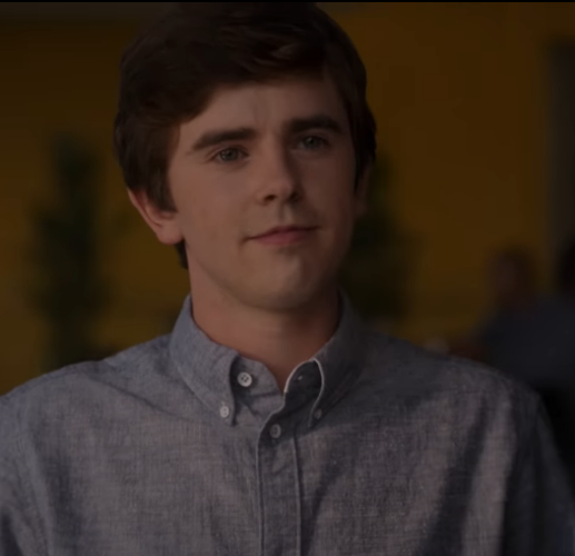 High Quality random cute freddie highmore i guess lmao Blank Meme Template