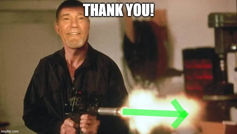 THANK YOU! | image tagged in lewie segal | made w/ Imgflip meme maker