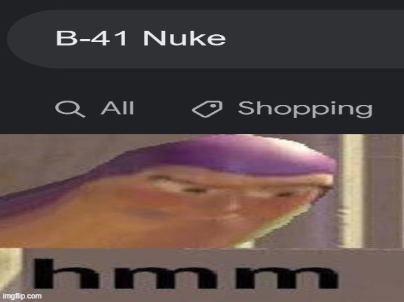 image tagged in hmm yes the floor here is made out of floor,nuke,shopping | made w/ Imgflip meme maker