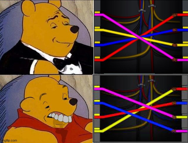 among us | image tagged in tuxedo winnie the pooh grossed reverse | made w/ Imgflip meme maker