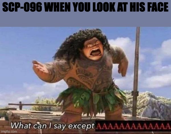 What can I say except AAAAAAAAAAAAAAAAAAAAAAAAAAAAAAAAA | SCP-096 WHEN YOU LOOK AT HIS FACE | image tagged in what can i say except aaaaaaaaaaaaaaaaaaaaaaaaaaaaaaaaa | made w/ Imgflip meme maker