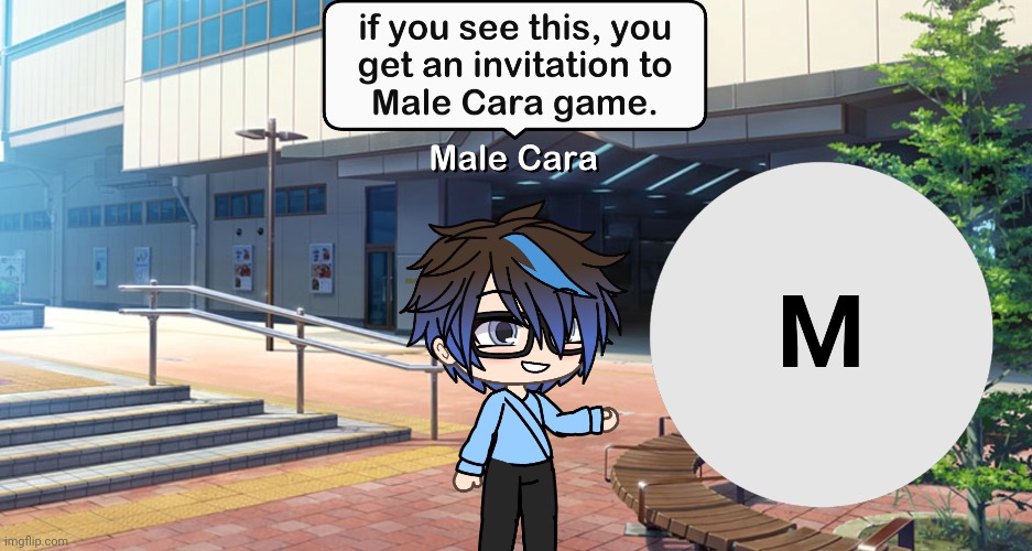 Male Cara game will be here in the next weekends. Not this weekend. | image tagged in pop up school,memes,gacha life | made w/ Imgflip meme maker