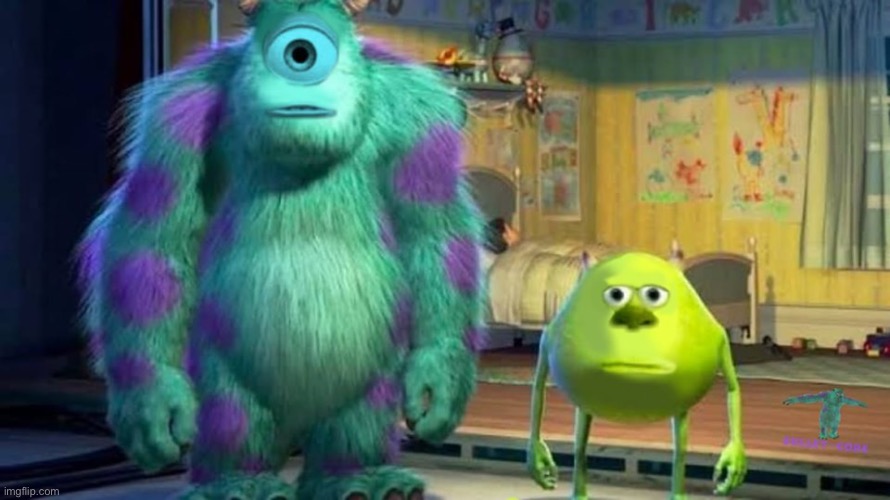 Mike AND sully Face swap | image tagged in mike and sully face swap | made w/ Imgflip meme maker