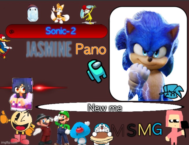 Sonic 2 msmg | New me | image tagged in sonic 2 msmg | made w/ Imgflip meme maker